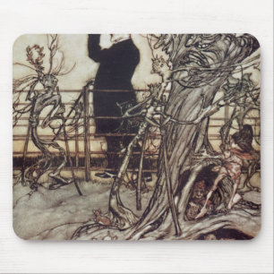 Alfombrilla De Ratón Arturo Rackham el   los jardines de Kensington