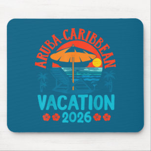 Alfombrilla De Ratón Aruba Caribe 2026 Vacaciones Familiares Playa Vera
