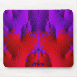 Alfombrilla De Ratón ARYAN ~ Zany Hot Shades of Red and Purple