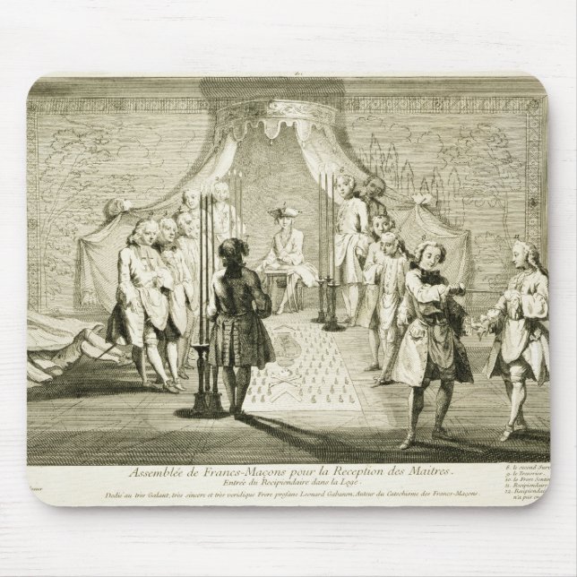Alfombrilla De Ratón Asamblea de los albañiles libres para la (Frente)