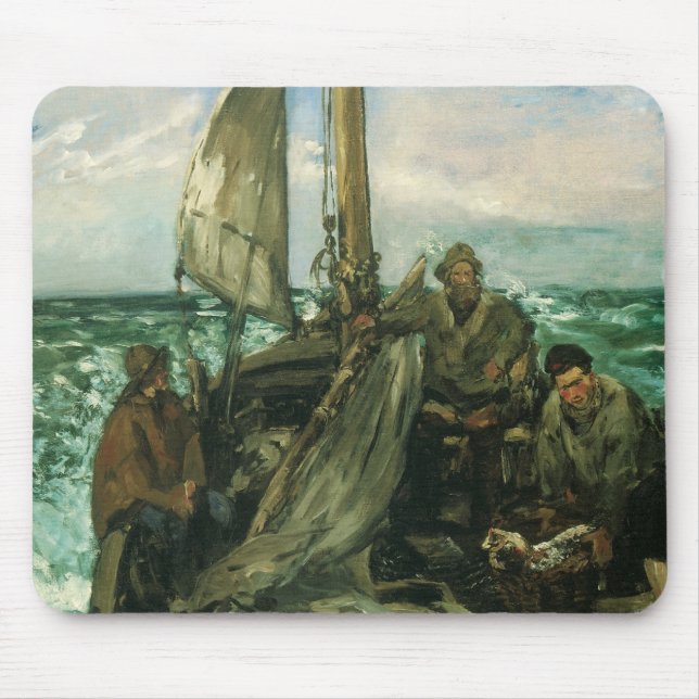 Alfombrilla De Ratón Aseos del mar de Edouard Manet, arte de época (Frente)