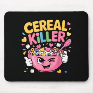 Alfombrilla De Ratón Asesino de Cereales Tazón de Dibujos Animados Dive