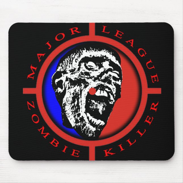 Alfombrilla De Ratón Asesino Mousepad del zombi de la primera división (Frente)