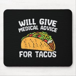 Alfombrilla De Ratón Asesoramiento Médico Para Tacos Mexicanos Cinco De