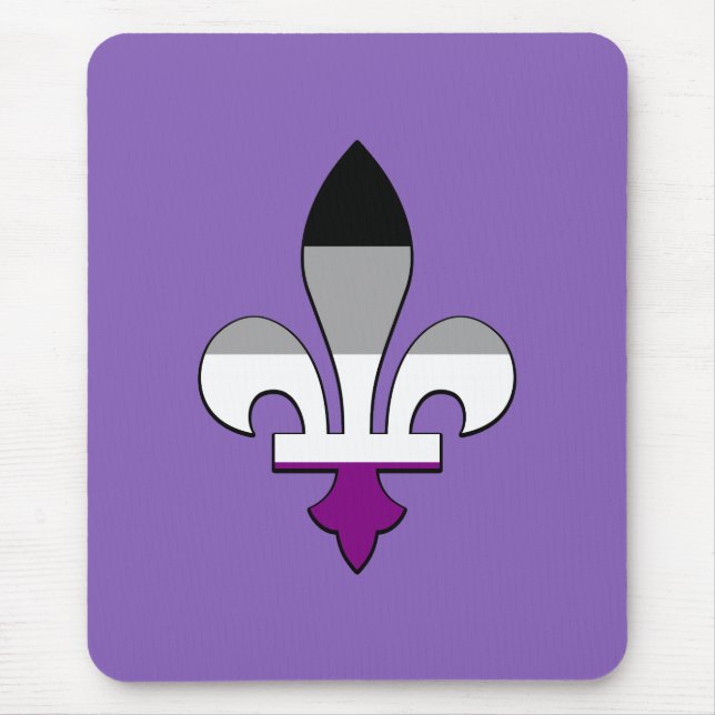 Alfombrilla De Ratón Asexualidad orgullo fleur-de-lis (Frente)