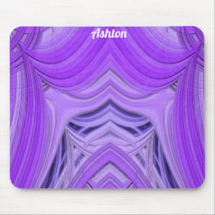 Alfombrilla De Ratón ASHTON ~ Lavanda azul y diseño púrpura