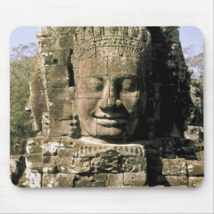 Alfombrilla De Ratón Asia, Camboya, Siem Reap. Angkor Thom, cabezas de