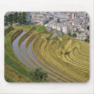 Alfombrilla De Ratón Asia, China, provincia de Yunnan, Jinping. Jinping