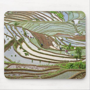 Alfombrilla De Ratón Asia, China, Yunnan, Jinping. Gente nativa de Yi