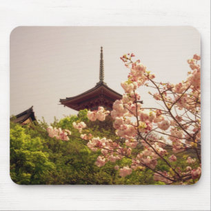 Alfombrilla De Ratón Asia, Japón, Kiyomizu templo en primavera