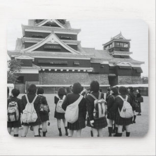 Alfombrilla De Ratón Asia, Japón, Kumamoto. Escolares en