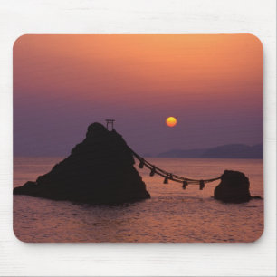 Alfombrilla De Ratón Asia, Japón, Mie, Futamigaura al amanecer