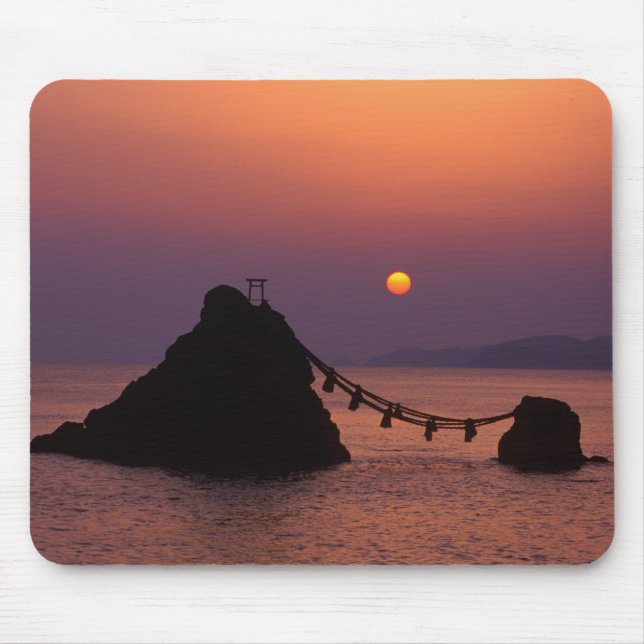 Alfombrilla De Ratón Asia, Japón, Mie, Futamigaura en el amanecer (Frente)