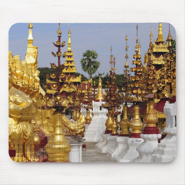 Alfombrilla De Ratón Asia, Myanmar (Birmania), Bagan (Pagan). El Shwe 5 (Frente)