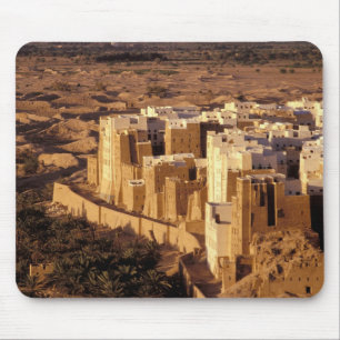 Alfombrilla De Ratón Asia, Oriente Medio, República de Yemen, Shibam