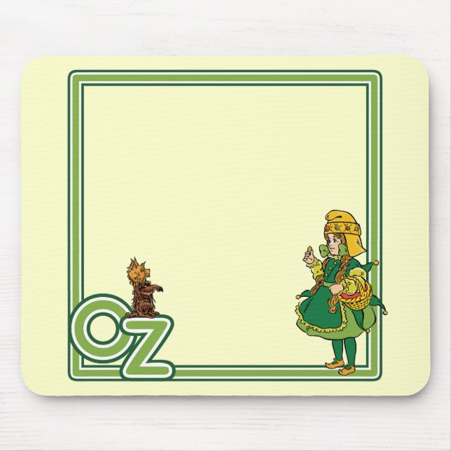 Alfombrilla De Ratón Asistente de cosecha de Oz; Dorothy y Toto (Frente)