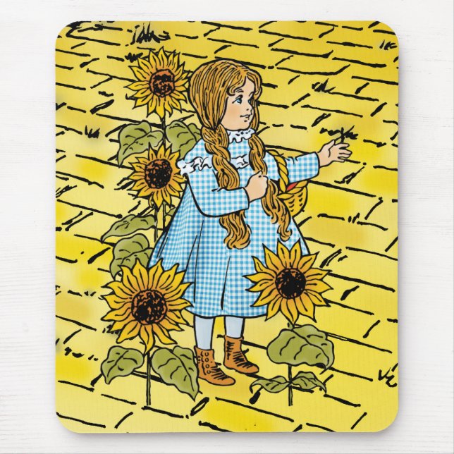 Alfombrilla De Ratón Asistente de cosecha de Oz Fairy Tale Dorothy Sunf (Frente)