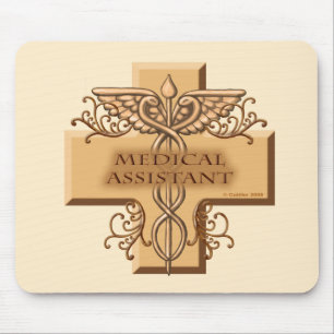 Alfombrilla De Ratón Asistente Médico Caduceo