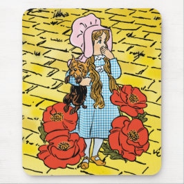 Alfombrilla De Ratón Asistente Vintage de Oz, Dorothy, Flores de Amapol