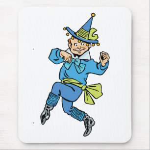 Alfombrilla De Ratón Asistente Vintage de Oz, ¡Niño Munchkin Bailarín!