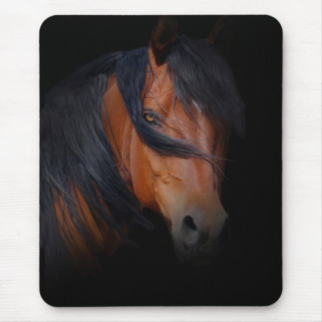 Alfombrilla De Ratón Asombroso Mousepad de Arte de Caballo (Frente)
