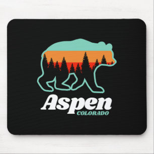Alfombrilla De Ratón Aspen Colorado Esquí Snowboard Bear