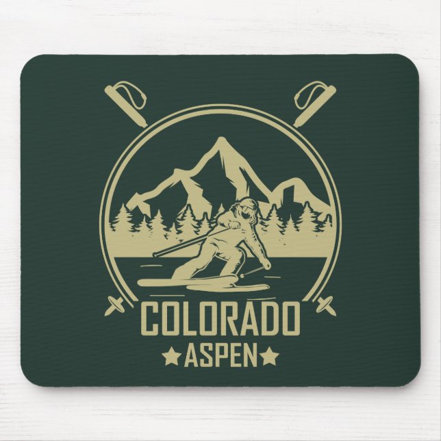 Alfombrilla De Ratón Aspen Colorado Ski (Frente)