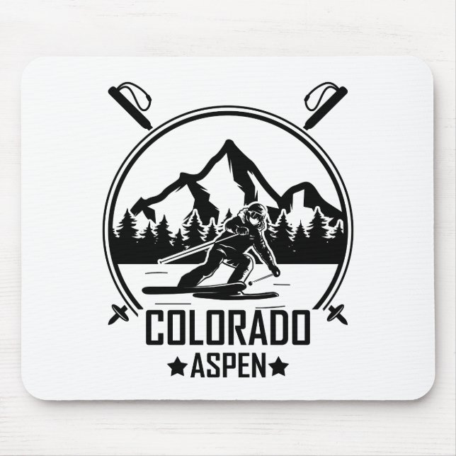 Alfombrilla De Ratón Aspen Colorado Ski (Frente)
