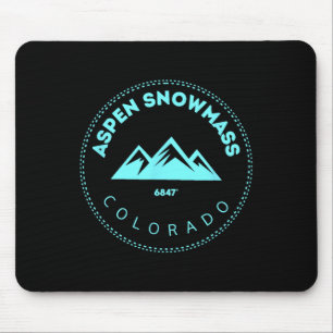 Alfombrilla De Ratón Aspen Snowm Colorado Mountain Town - Elevated Co S
