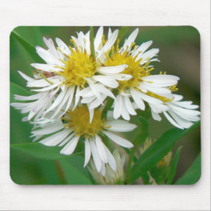 Alfombrilla De Ratón Asteres blancos Mousepad