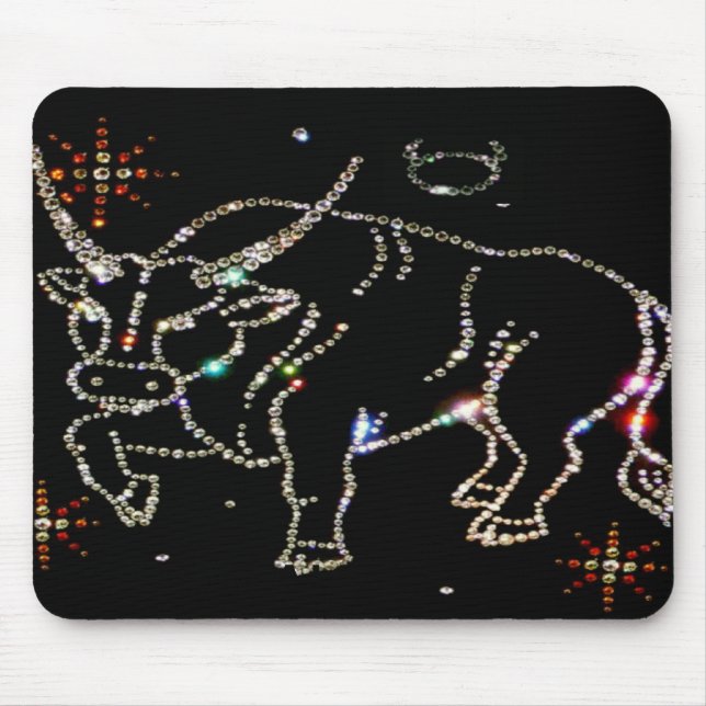 Alfombrilla De Ratón Astrología Taurus Mousepad (Frente)