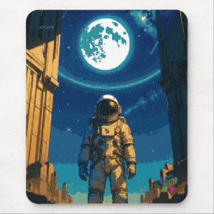 Alfombrilla De Ratón Astronauta Bajo la Puerta Celestial