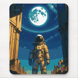 Alfombrilla De Ratón Astronauta Bajo la Puerta Celestial