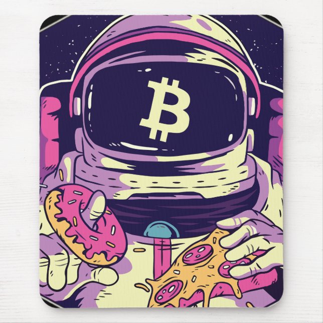 Alfombrilla De Ratón Astronauta BITCOIN-Crypto (Frente)
