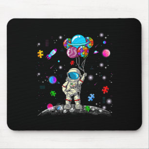 Alfombrilla De Ratón Astronauta Bylloon Puzzle Space Autism Awareness f
