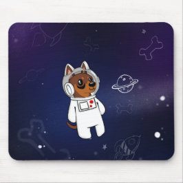 Alfombrilla De Ratón Astronauta mínimo del Pin en el espacio Mousepad