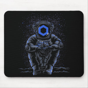 Alfombrilla De Ratón Astronauta Sentando La Moneda Chainlink LINK