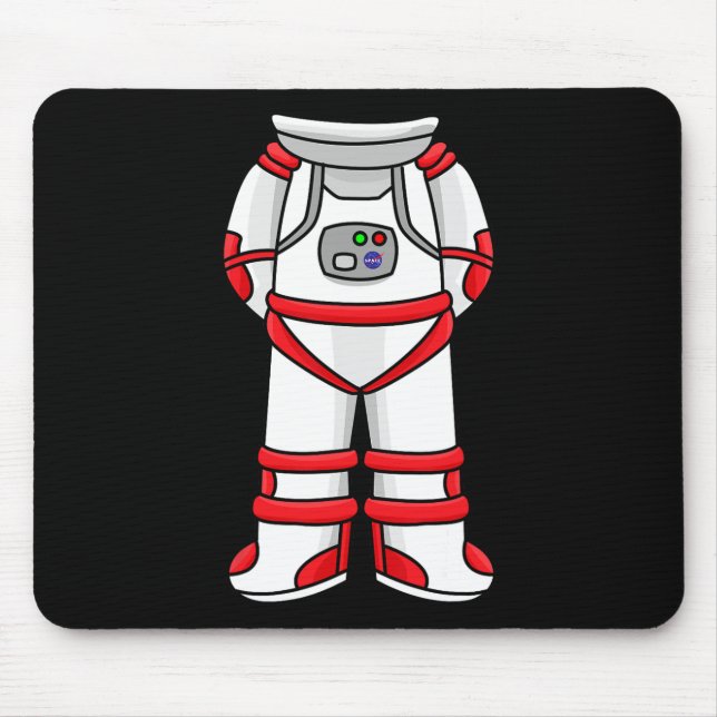 Alfombrilla De Ratón Astronauta Suit Head Guay Space Rocketman Hallowee (Frente)