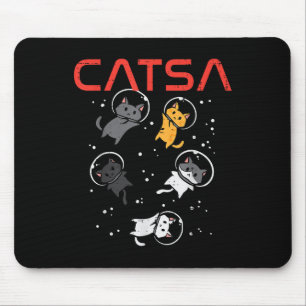 Alfombrilla De Ratón Astronautas de Catsa Cat Chica graciosa de mujeres