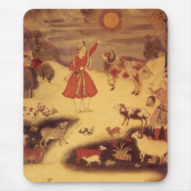 Alfombrilla De Ratón Astronomía de época, arte celeste asiático antiguo (Frente)