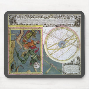 Alfombrilla De Ratón Astronomía Vintage, trayectoria del cometa por Mat