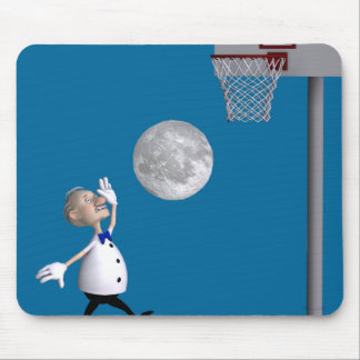 Alfombrilla De Ratón Astrónomo jugando básquetbol