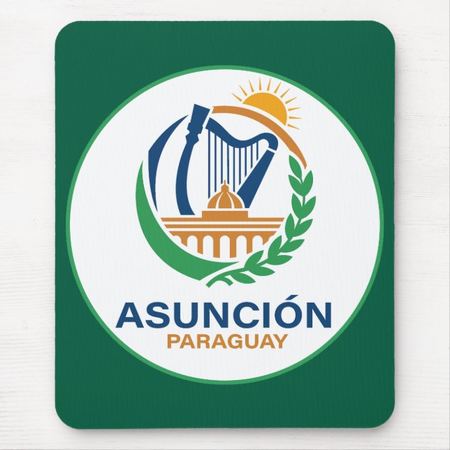 Alfombrilla De Ratón Asuncion Paraguay South America (Frente)