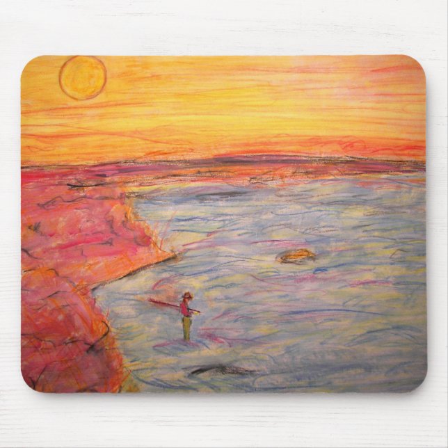 Alfombrilla De Ratón atando uno encendido (Frente)