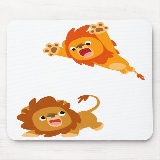 Alfombrilla De Ratón ¡Ataque repentino y saltado!! Leones Mousepad del