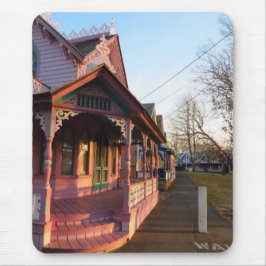Alfombrilla De Ratón Atardecer cálido sobre el pan de jengibre - Viñedo
