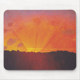 Alfombrilla De Ratón Atardecer, cielo Naranja (por Félix Vallotton)