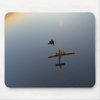 Alfombrilla De Ratón Atardecer con avión