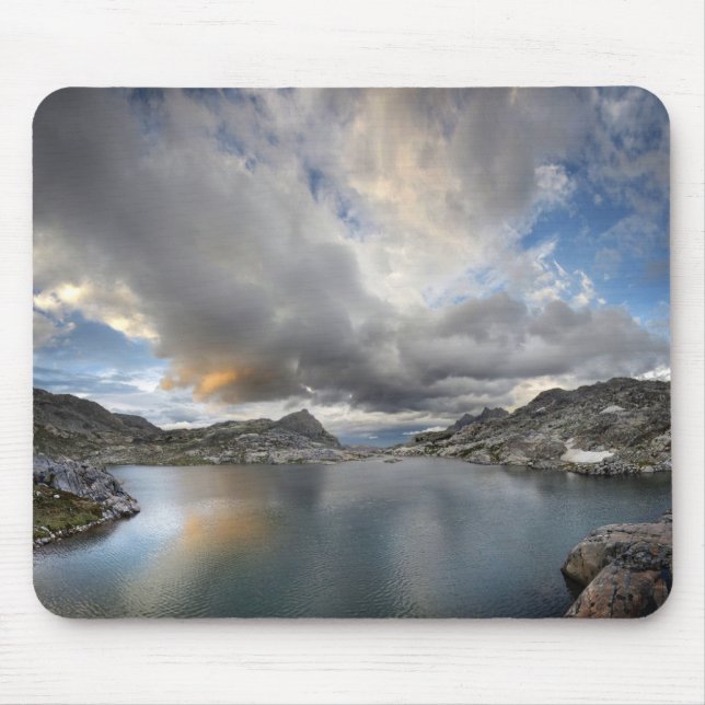 Alfombrilla De Ratón Atardecer en el lago Nydiver central - Sierra (Frente)