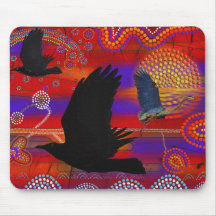Atardecer en el lago Wendouree Arte aborigen austr